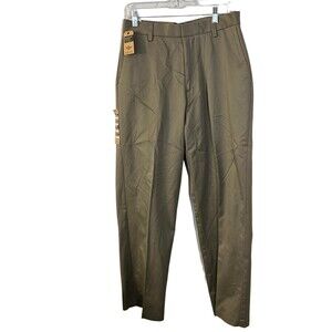 Dockers Signature Khaki Flat Front D3 Classic Fit Pants Tan Size 32 x 32 New